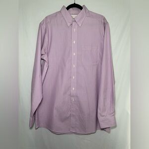 Gold Label‎ Men's  Pink With White Stripes Dress Shirt